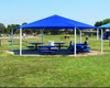 Hexagon Fabric Shade Structure - 12'H Entrance