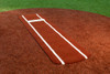Portolite Signature Practice Softball Pitching Mat with Spikes