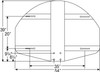 Fan-Shaped Backboard Retrofit Kit - Fan-Shaped Steel