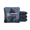 ACA Retro Stripes Sasquatch Scene Synergy Soft Cornhole Bags - Navy