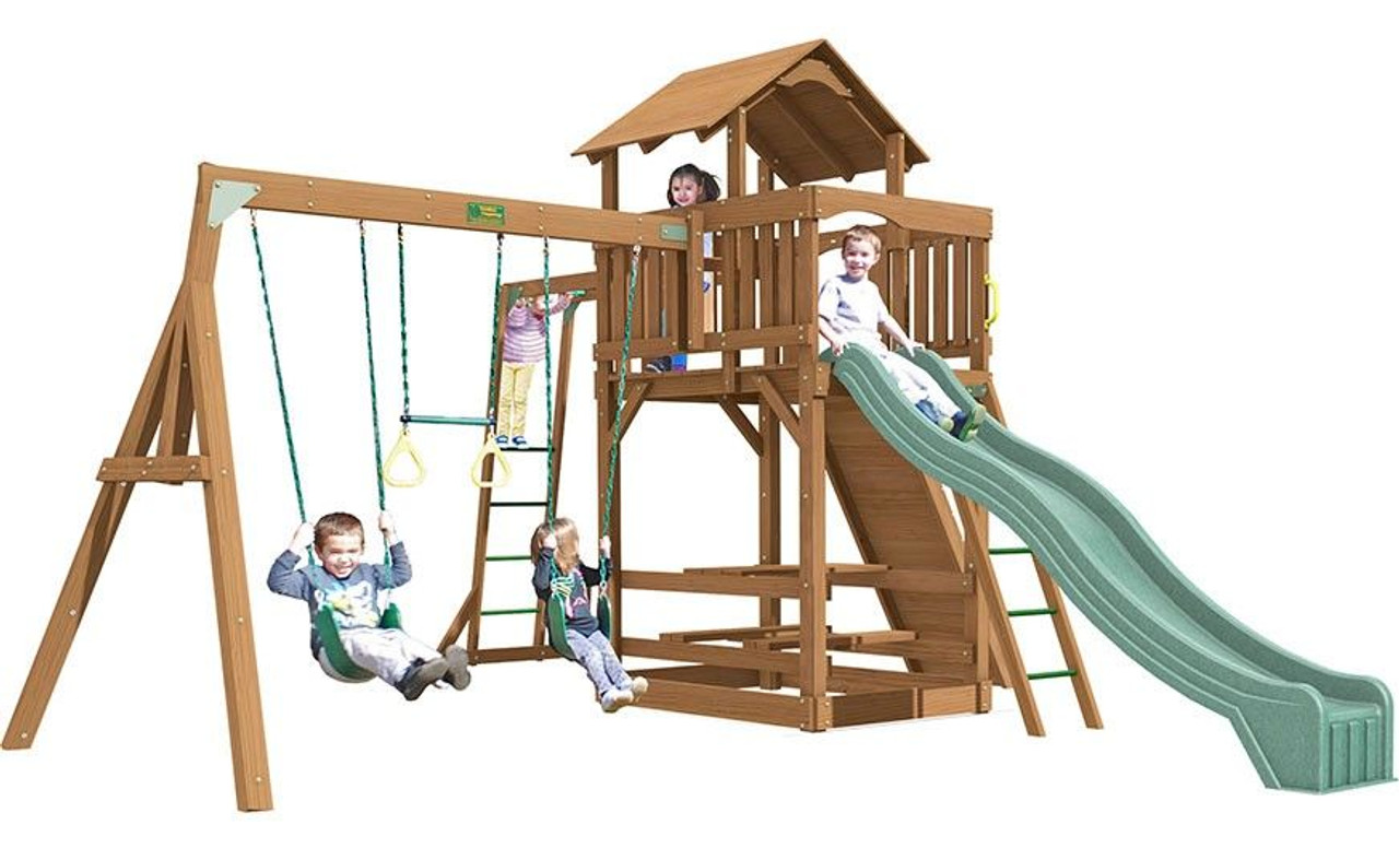 creative playthings spring hill swing set