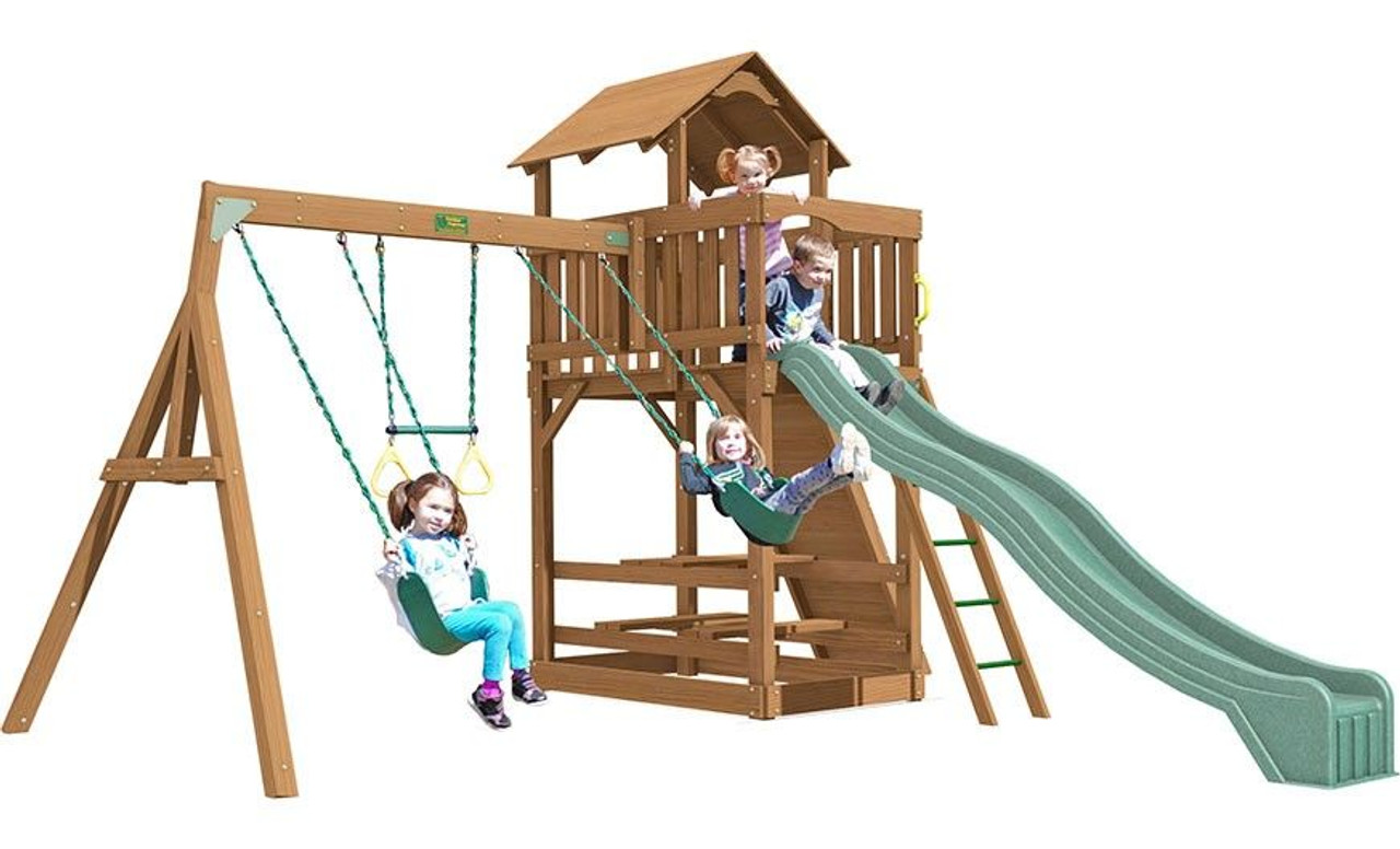 creative playthings spring hill swing set