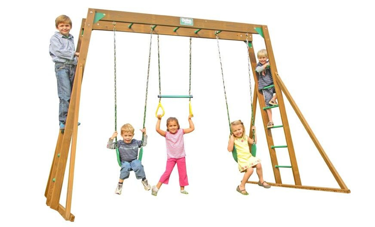 top ladder swing set