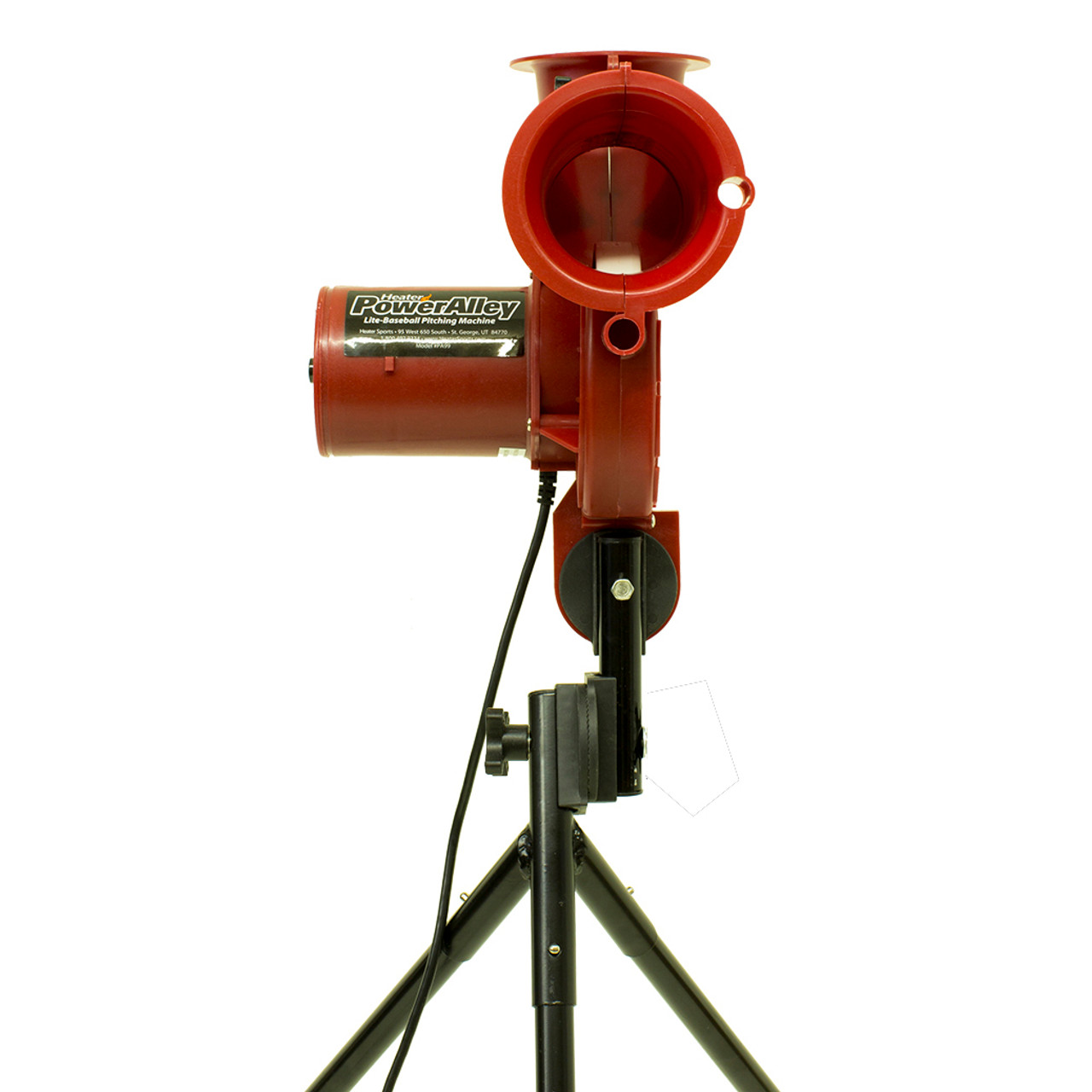 Power Alley Lite Curve Ball Machine and 22' Power Alley Cage