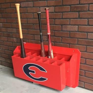 Vertical Baseball Bat Holder/Softball Bat Holder for Dugout