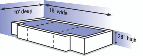 College High Jump Landing System All-Weather Cover