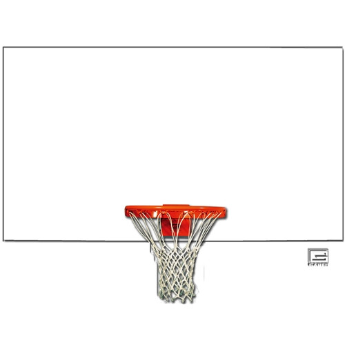 Gared 42 Inch X 72 Inch White Rectangular Steel Backboard