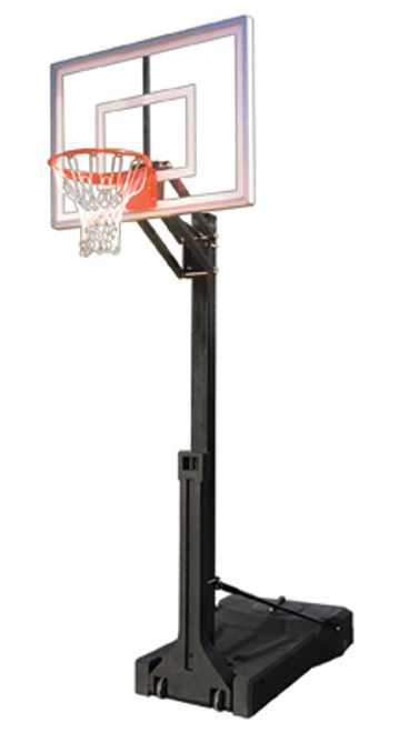 First Team OmniChamp Turbo Adjustable Portable Hoop - 54 Inch Tempered Glass