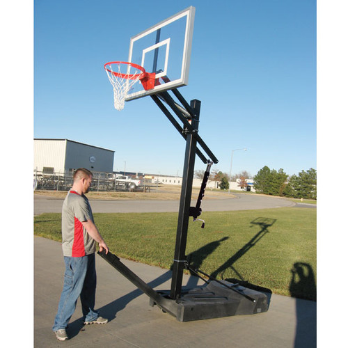 First Team OmniJam Nitro Adjustable Portable Hoop - 60 Inch Tempered Glass