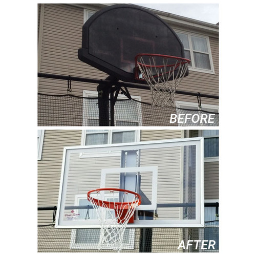 First Team RetroFit36 Pro Backboard Package - 60 Inch Backboard - Glass