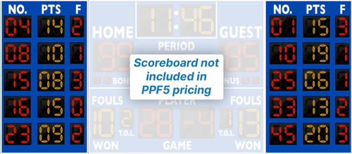 Varsity PPF5 Basketbal Player Point and Foul Counter - Pair