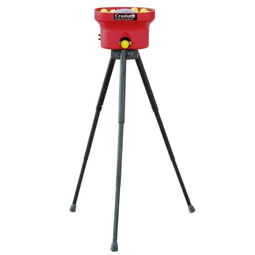 Crusher Fastball and Curveball Mini Ball Pitching Machine With 4 Hr. Batteries