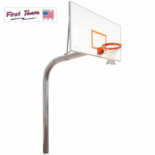 First Team Brute Endura Inground Fixed Height Hoop - 60 Inch Aluminum