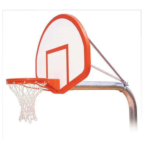 First Team Ruffneck Flight Inground Fixed Height Hoop - Fan-Shaped Fiberglass