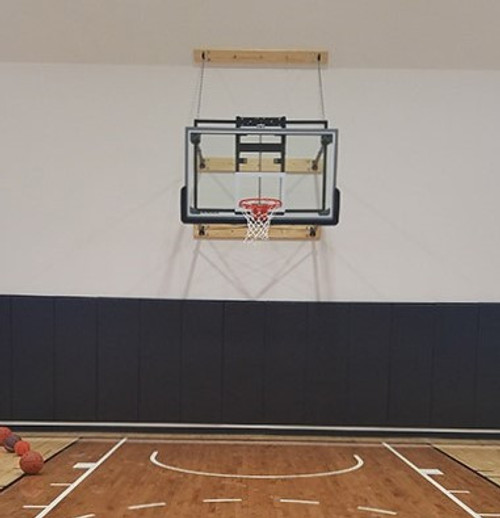 Gared Four Point Wall Mounted Hoop - 72 Inch Glass - Electric Height Adjuster Gared Four Point Wall Mounted Hoop - 72 Inch Glass - Electric Height Adjuster
