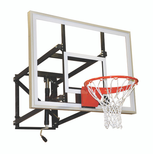 Jaypro Adjustable Wall-Mounted Basketball Hoop - 48 Inch Acrylic