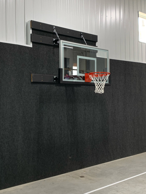 First Team VersiChamp Eclipse Wall-Mounted Basketball Hoop - 60 Inch Smoked Glass