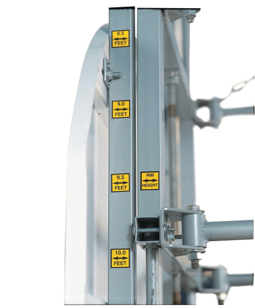 Zip Crank Wall Mounted Basketball Goal Height Adjuster - 20" x 35" Mounting