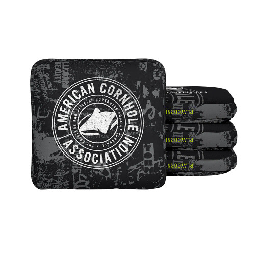 ACA Vintage Logo Synergy Edge Cornhole Bags - Black