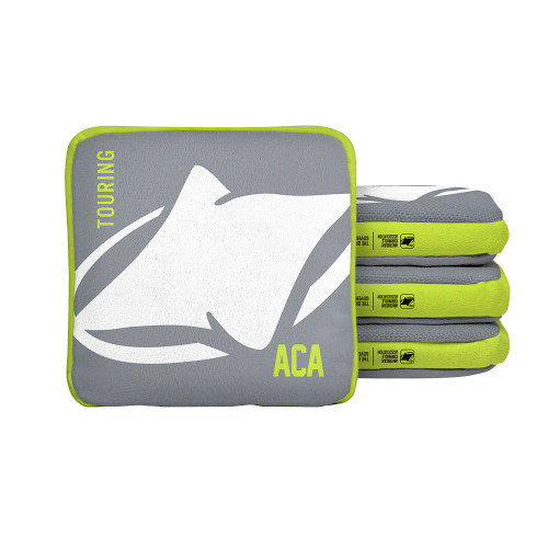 White ACA Logo Synergy Edge Cornhole Bags - Gray