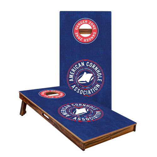 Official ACA Blue Tournament Badge Gold Series Cornhole Boards