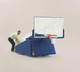 T-REX® International Manual Portable Basketball System - 72 Inch Glass