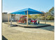 Rectangular Fabric Shade Structure - 10'H Entrance
