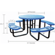 Quick Ship 46" Round Portable Picnic Table