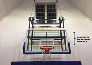 Gared Basketball Hoop Lowering Attachment Height Adjuster