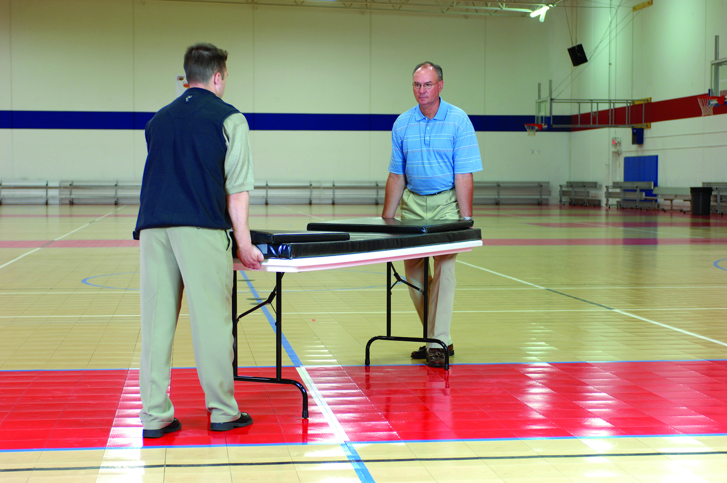 School Spirit Folding Padded Scorers Table with Graphics - AchillionSports