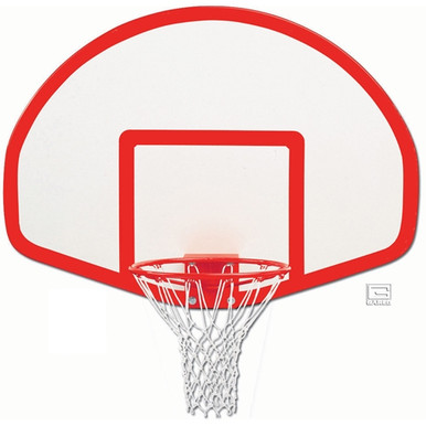 Gared 54 Inch Fan-Shaped Fiberglass Backboard with Target and Border ...