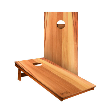 Raw Wood Panel Backyard 2400 Cornhole Boards