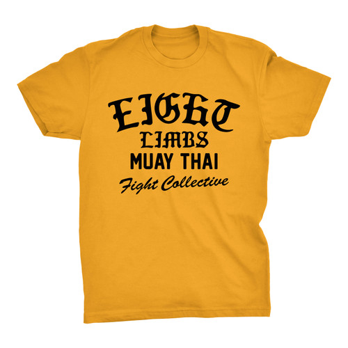 Eight Limbs Collective Muay Thai Signature T-Shirt - Gold