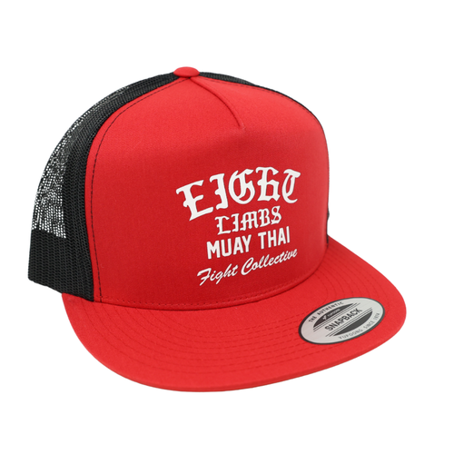 Eight Limbs Collective - Signature Muay Thai Snapback Hat - Red/ Black