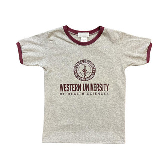 WesternU Youth Ringer T-Shirt