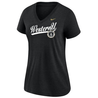 WesternU Nike Women's V-Neck Tri-Blend T-Shirt