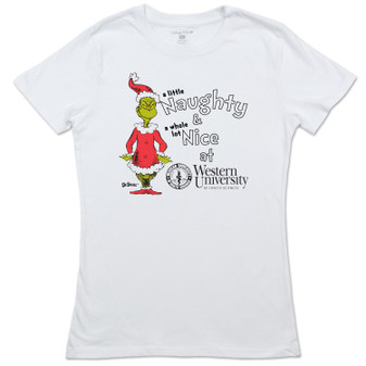 Grinch Naughty And Nice Women's T-Shirt (Clearance)