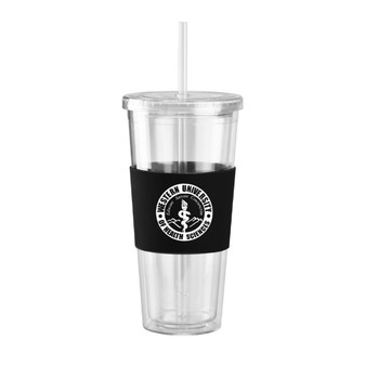 Silicone Acrylic Tumbler 24 Oz Black