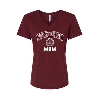 WesternU Mom V-Neck T-Shirt