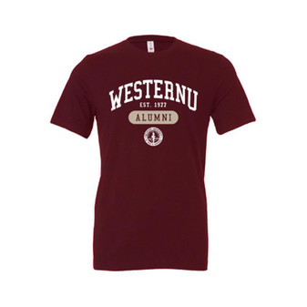 WesternU Alumni Unisex T-Shirt Burgundy