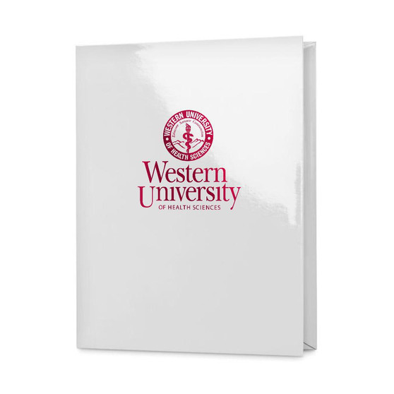 WesternU Glossy Folder White