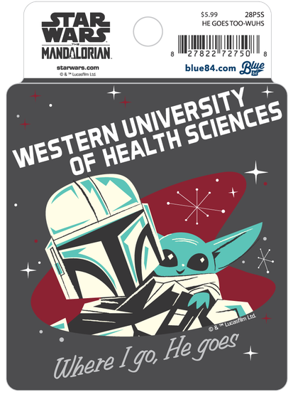 Disney Star Wars He Goes Too Sticker