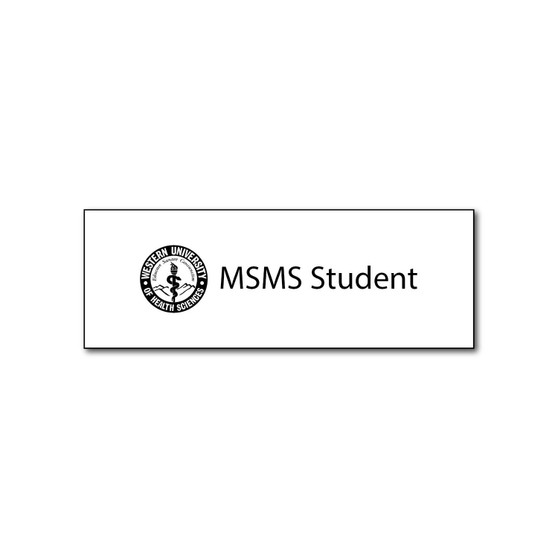 MSMS Student Name Badge
