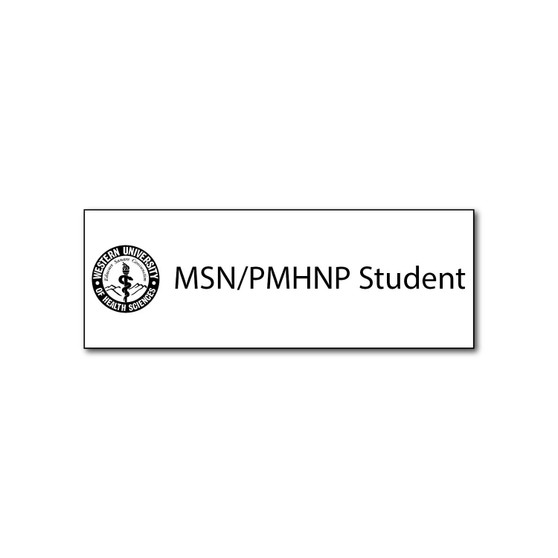 MSN/PMHNP Student Name Badge