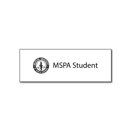 MSPA Student Name Badge