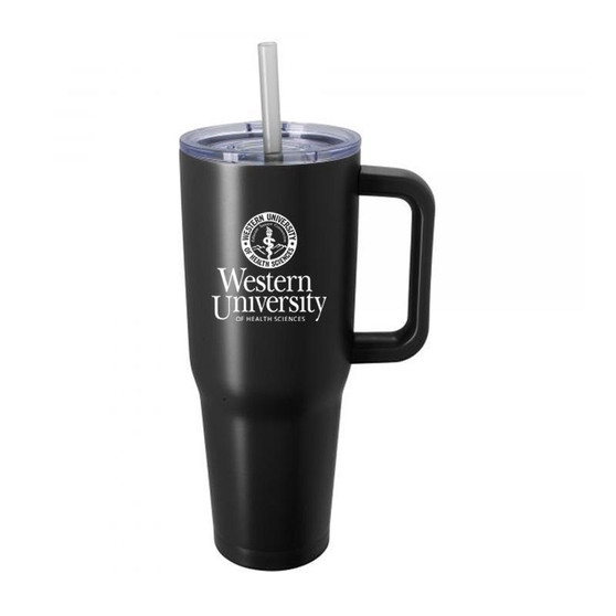 WesternU Viking Nova Tumbler w/ Handle 40oz Black