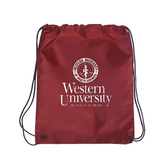 WesternU Polyester Drawstring Backpack