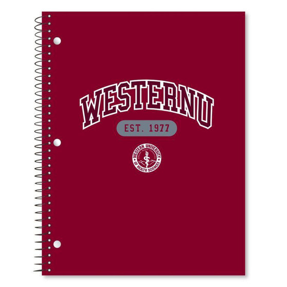WesternU Arch 8.5x11 Spiral Notebook