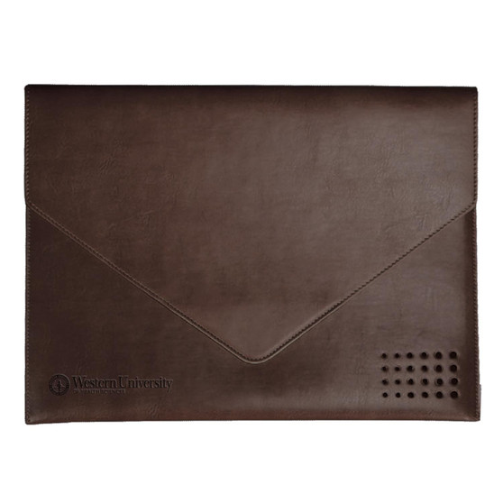 WesternU Italian Leather Document Folder Tuscany Brown