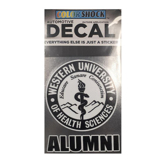 Alumni Seal Decal B&W